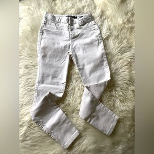 Kids jeans little bit stretchy materials skinny type off white color